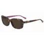 Óculos de sol de mulher LOVE MOSCHINO MOL060S05L557 - armação de acetato havana, lentes de policarbonato castanhas, 55/14/145 mm