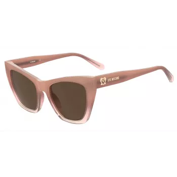 Óculos de sol de mulher LOVE MOSCHINO MOL070-S-FWM Havana/Brown Gradient 53mm