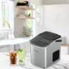 Lovio LVIM001SL Crystal Ice Home máquina de gelo – 12 kg/24h, depósito de 2,2L, prateado/preto