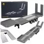 Atrelado de cama baixa para Scania 770S Huina Cinzento 1:18
