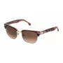 Óculos de sol retangulares unissexo LOZZA SL2253M52300K - armação de acetato preta, lentes de policarbonato cinzentas, proteção UV400