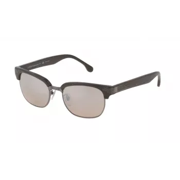 Óculos de sol LOZZA SL2253M52568X unissexo - armação de acetato Havana, lentes de policarbonato verdes, proteção UV400, 52 mm
