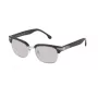Óculos de sol LOZZA SL2253M52579X unissexo retangulares - armação de acetato preta brilhante, lentes de policarbonato cinzentas degradê, largura da lente 52 mm, proteção 100 % UV400