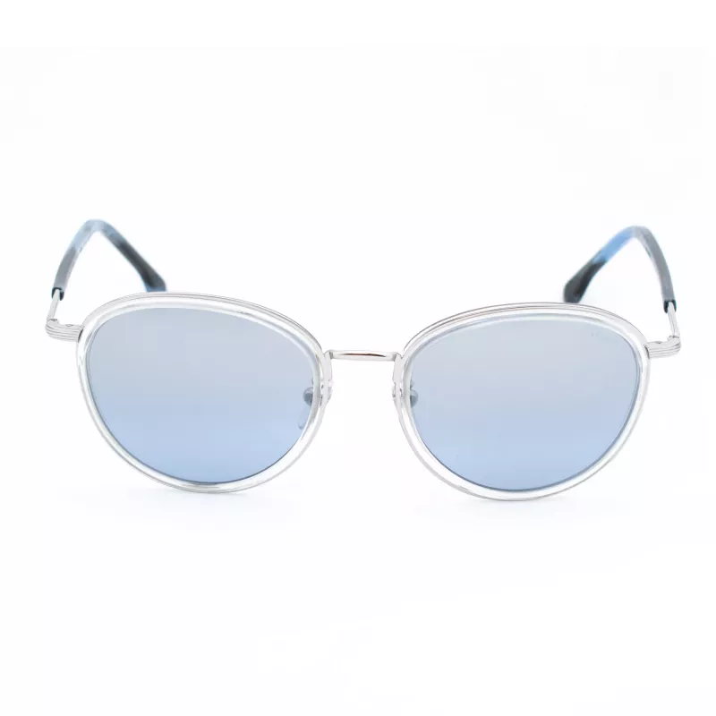 Óculos de sol unissexo LOZZA SL2254M-579X armação de acetato Havana lentes castanhas degradê 52mm