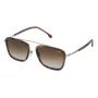 LOZZA SL2291M-579Y Óculos de Sol Retangulares em Acetato Homem Havana 54mm