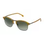 LOZZA SL2292M55627K Óculos de sol retangulares de homem - armação em acetato preto, lentes em policarbonato cinzentas, proteção UV400