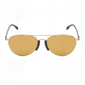 Óculos de sol retangulares de homem LOZZA SL2394-57300G, armação Havana/castanho, lentes verdes, 57/15/140 mm