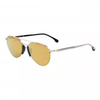 Óculos de sol retangulares de homem LOZZA SL2394-57300G, armação Havana/castanho, lentes verdes, 57/15/140 mm