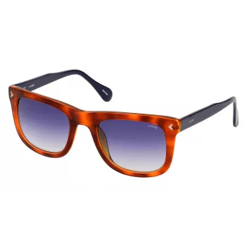 Óculos de sol LOZZA SL4006M5209BG unissexo - armação em acetato preta, lentes de policarbonato cinzentas, proteção UV400, largura da lente 52 mm