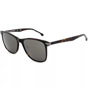 LOZZA SL4162M-0786 óculos de sol homem - armação de acetato Havana, lentes de policarbonato castanhas, proteção UV400, 58/18/140 mm
