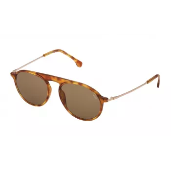 Óculos de sol unissexo LOZZA SL4206M550711 armação Havana lentes verdes 55/17/140 mm