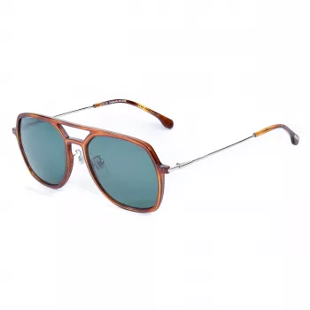 LOZZA SL4215M56710P Óculos de sol unissexo armação em acetato Havana lentes cinzentas polarizadas 56/18/140 mm