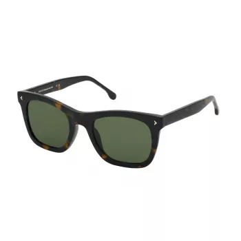 Óculos de sol LOZZA SL4359-5404BL para homem, armação em acetato Havana, lentes degradê azuis, 54 mm