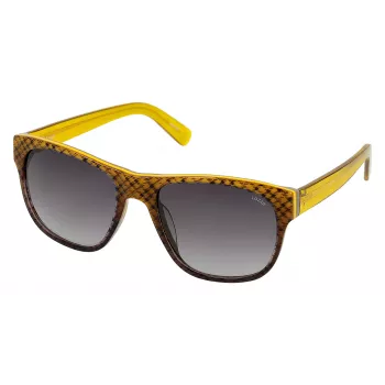 Óculos de sol LOZZA unissexo SL4000M5507V8 - armação de acetato preta, lentes cinzentas degradê, 55/19/140 mm