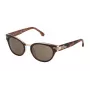 Óculos de sol de mulher LOZZA SL4075M500GB5 cat-eye Havana acetato castanho degradê UV400