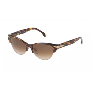 LOZZA Óculos de sol de mulher em forma de olho de gato SL4071M5309AJ - armação de acetato Havana, lentes cinzentas degradê, proteção UV400