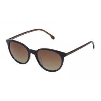 LOZZA Óculos de sol de mulher SL4178M516X8P Havana tartaruga acetato retangulares polarizados UV400 51mm