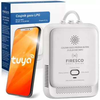 Sensor de gás propano butano GPL Firesco JY-ZL2010W com WiFi Tuya App