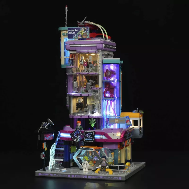 Conjunto de iluminação LED Lumibricks Cyberpunk Neoncity Cyber Couture Galleria
