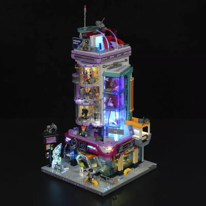 Conjunto de iluminação LED Lumibricks Cyberpunk Neoncity Cyber Couture Galleria