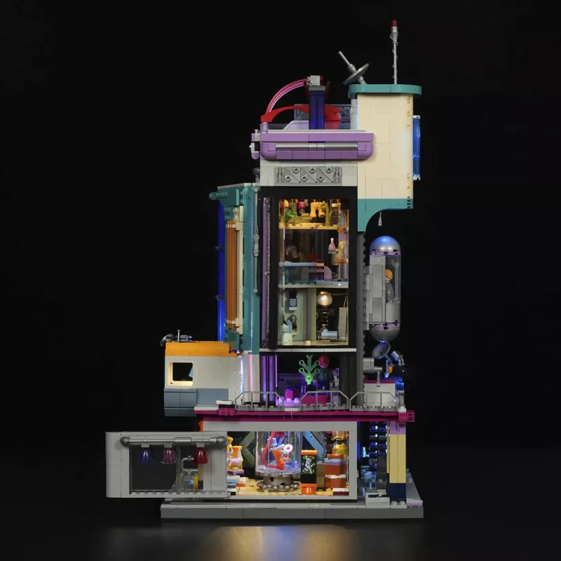 Conjunto de iluminação LED Lumibricks Cyberpunk Neoncity Cyber Couture Galleria