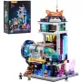 LUMIBRICKS Funwhole conjunto de blocos de construção Medieval Watchtower com iluminação LED (1368 peças)