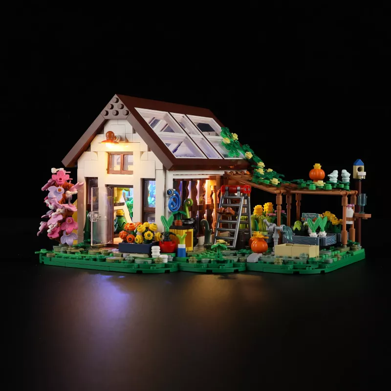 Lumibricks Estufa de interior com lâmpada LED de espetro completo para plantas, sistema hidropónico, 6 cápsulas de plantas, depósito de água de 2,5L, Branco
