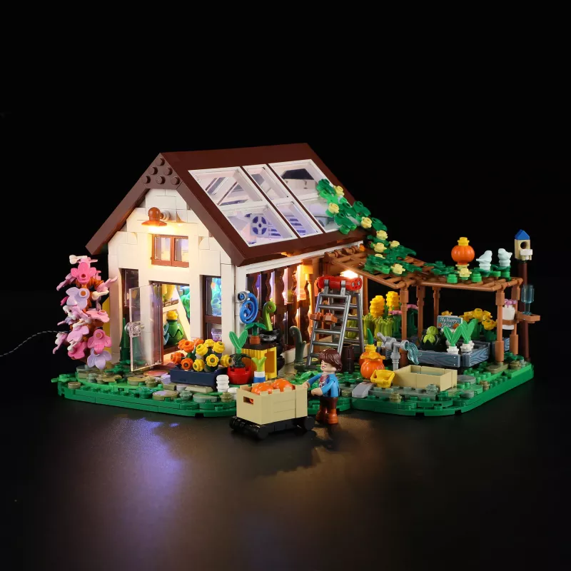 Lumibricks Estufa de interior com lâmpada LED de espetro completo para plantas, sistema hidropónico, 6 cápsulas de plantas, depósito de água de 2,5L, Branco