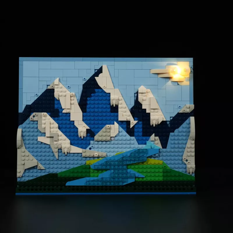 Lumibricks Conjunto de Iluminação LED para LEGO Ideas A-Frame Cabin (Set 21338) - Cabana de Pastor
