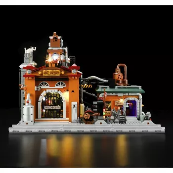 Lumibricks Steampunk Erzfabrik conjunto de blocos de construção LED