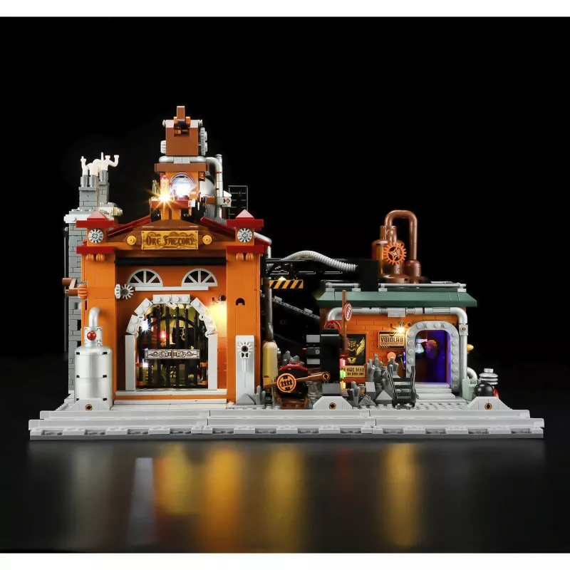 Lumibricks Steampunk Erzfabrik conjunto de blocos de construção LED