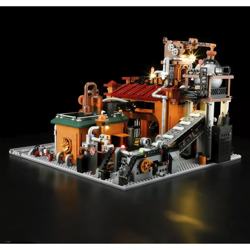 Lumibricks Steampunk Erzfabrik conjunto de blocos de construção LED