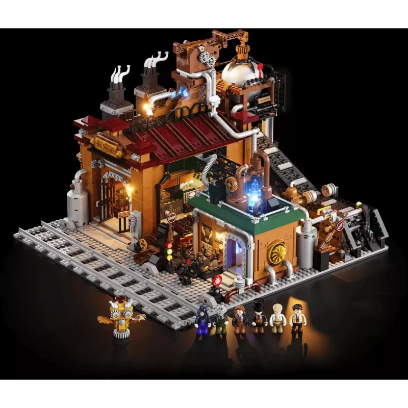 Lumibricks Steampunk Erzfabrik conjunto de blocos de construção LED