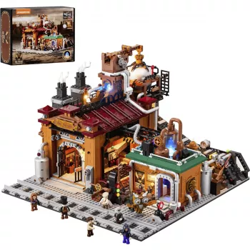Lumibricks Steampunk Erzfabrik conjunto de blocos de construção LED