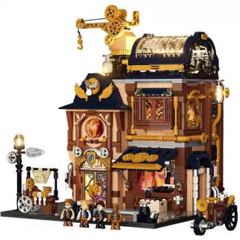 Lumibricks Steampunk Memory Shop Kit de Casa de Bonecas em Miniatura DIY