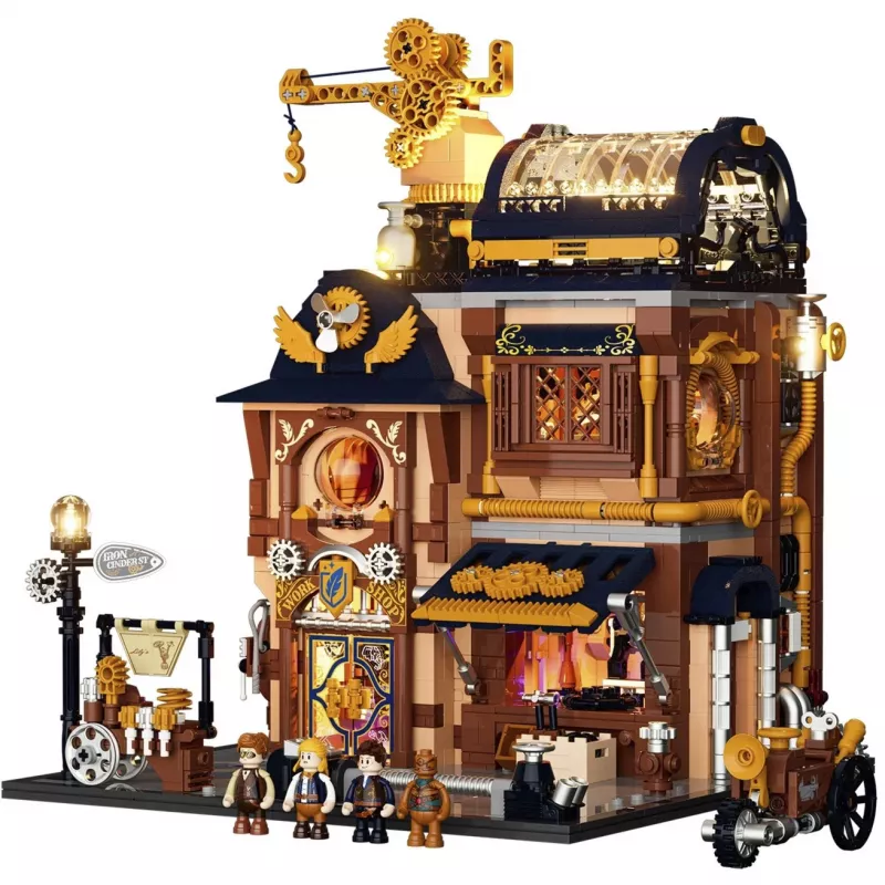Lumibricks Steampunk Memory Shop Kit de Casa de Bonecas em Miniatura DIY
