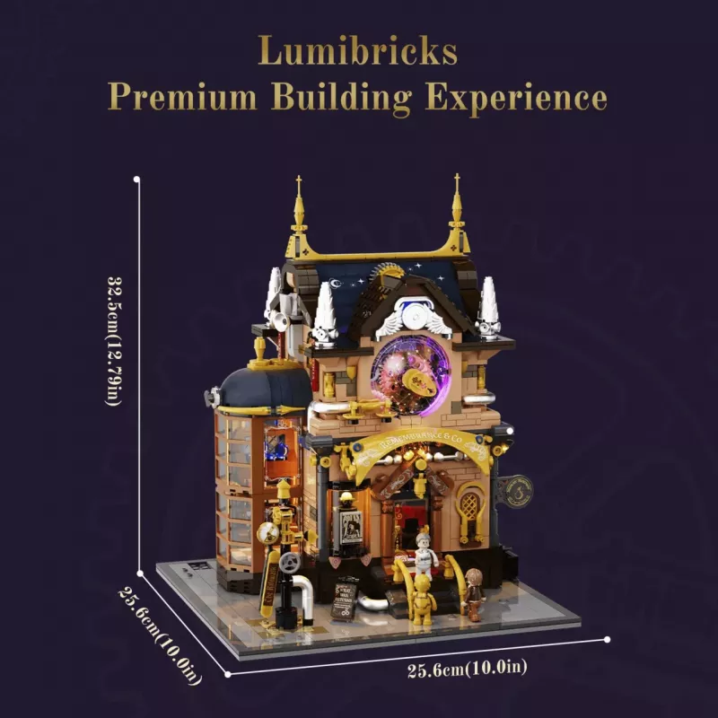 Lumibricks Steampunk Memory Shop Kit de Casa de Bonecas em Miniatura DIY