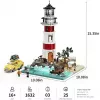 Lumibricks farol do nascer do sol conjunto de blocos de construção com iluminação LED
