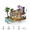 Lumibricks Surfshop conjunto de blocos de construção com iluminação