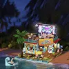 Lumibricks Surfshop conjunto de blocos de construção com iluminação