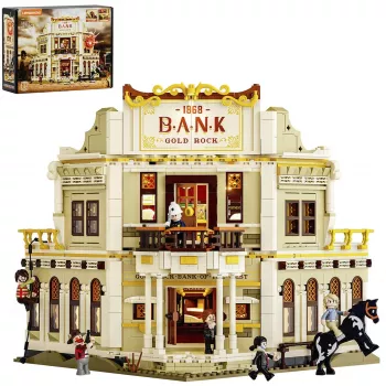 Lumibricks Western Bank Heist conjunto de construção 1050 peças