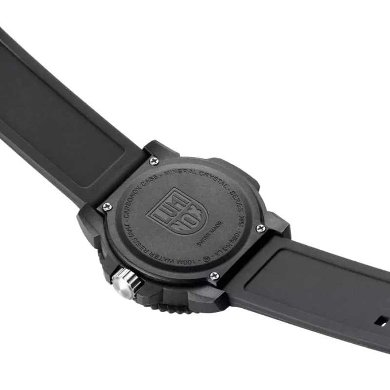 Relógio de homem LUMINOX Atacama Field Automatic 1900 Series X2.2057 44mm mostrador preto pulseira de pele preta