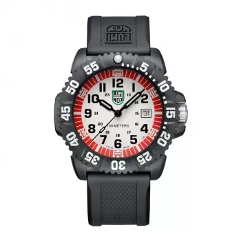 Relógio de homem LUMINOX Atacama Field Automatic 1900 Series X2.2057 44mm mostrador preto pulseira de pele preta