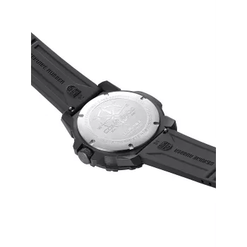 Luminox Atacama Field Day Date relógio de homem XL.3321 45mm mostrador preto bracelete de pele preta