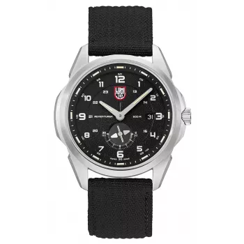 Relógio de homem LUMINOX Atacama Field Automatic 1760 Series XL.1761 - 45mm Automático suíço, mostrador preto, bracelete em couro castanho