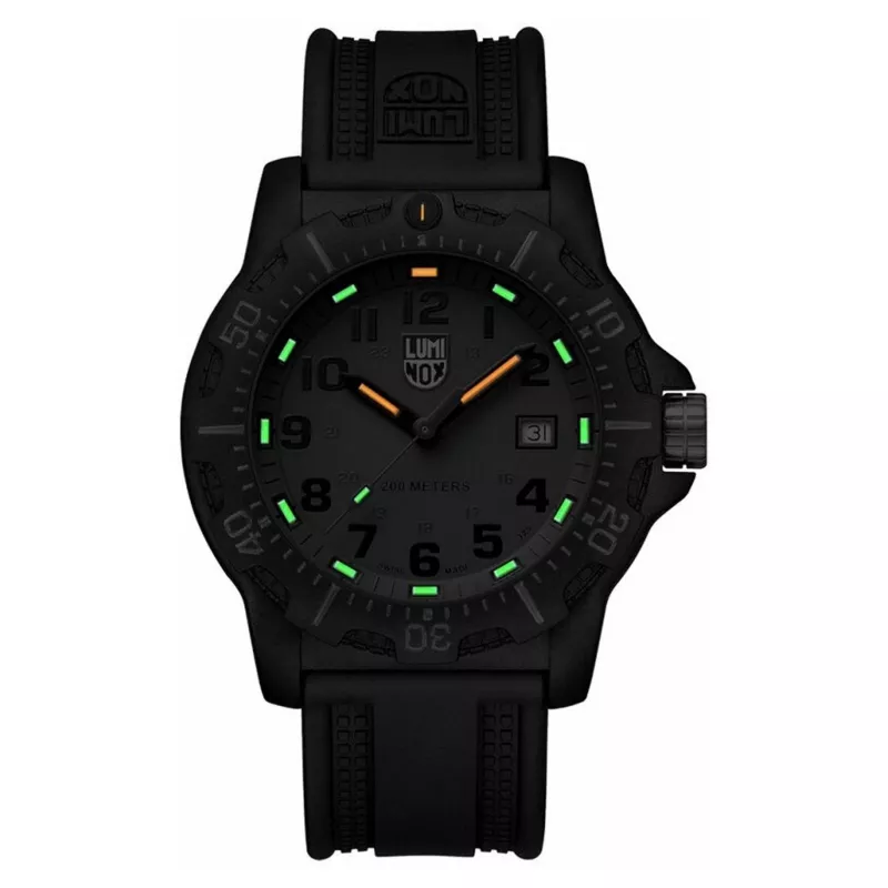 LUMINOX relógio de homem XL.8882.F 45mm quartzo suíço com caixa Carbonox e bracelete de borracha preta