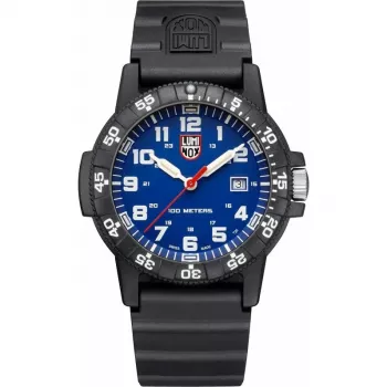 Luminox Homem XS.0323.L Relógio de quartzo suíço 44mm com mostrador azul e bracelete de borracha preta