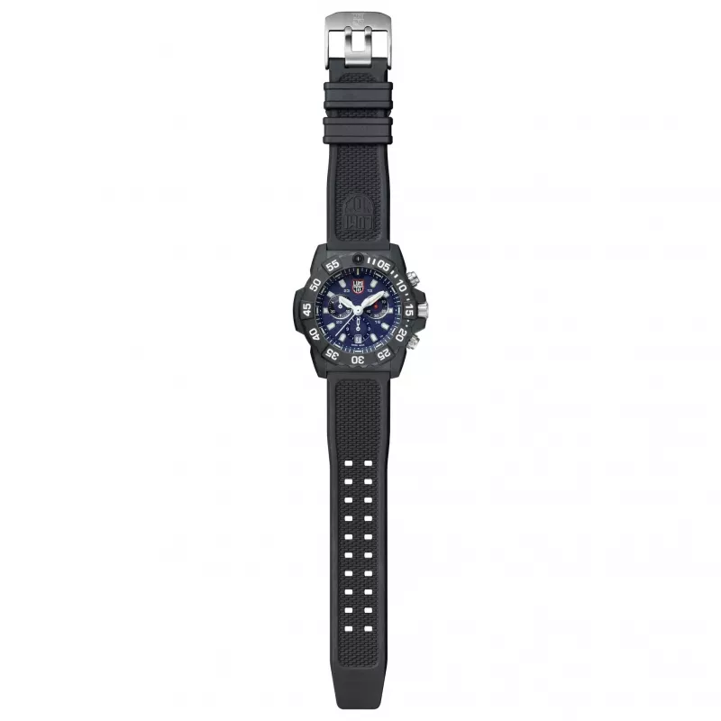 Relógio cronógrafo de homem Luminox Navy SEAL série 3580 XS.3583 45mm Carbonox preto borracha