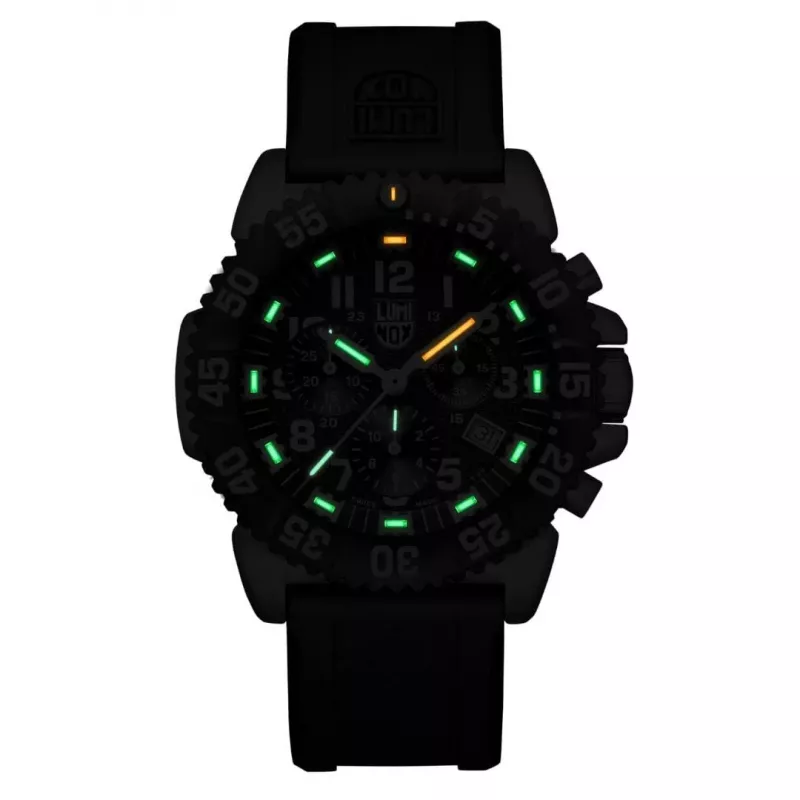Relógio de homem Luminox Navy Seal Colormark Chronograph série 3180 XS.3181.F 44mm