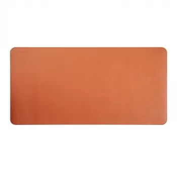 Tapete de secretária grande em PVC e couro LUMIVIDA HS084936, 1200x600 mm, laranja